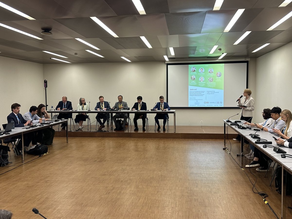 Lietuva WSIS forume Ženevoje pristatė Vilniaus konvenciją kaip pavyzdį pasaulinei dirbtinio intelekto valdysenai