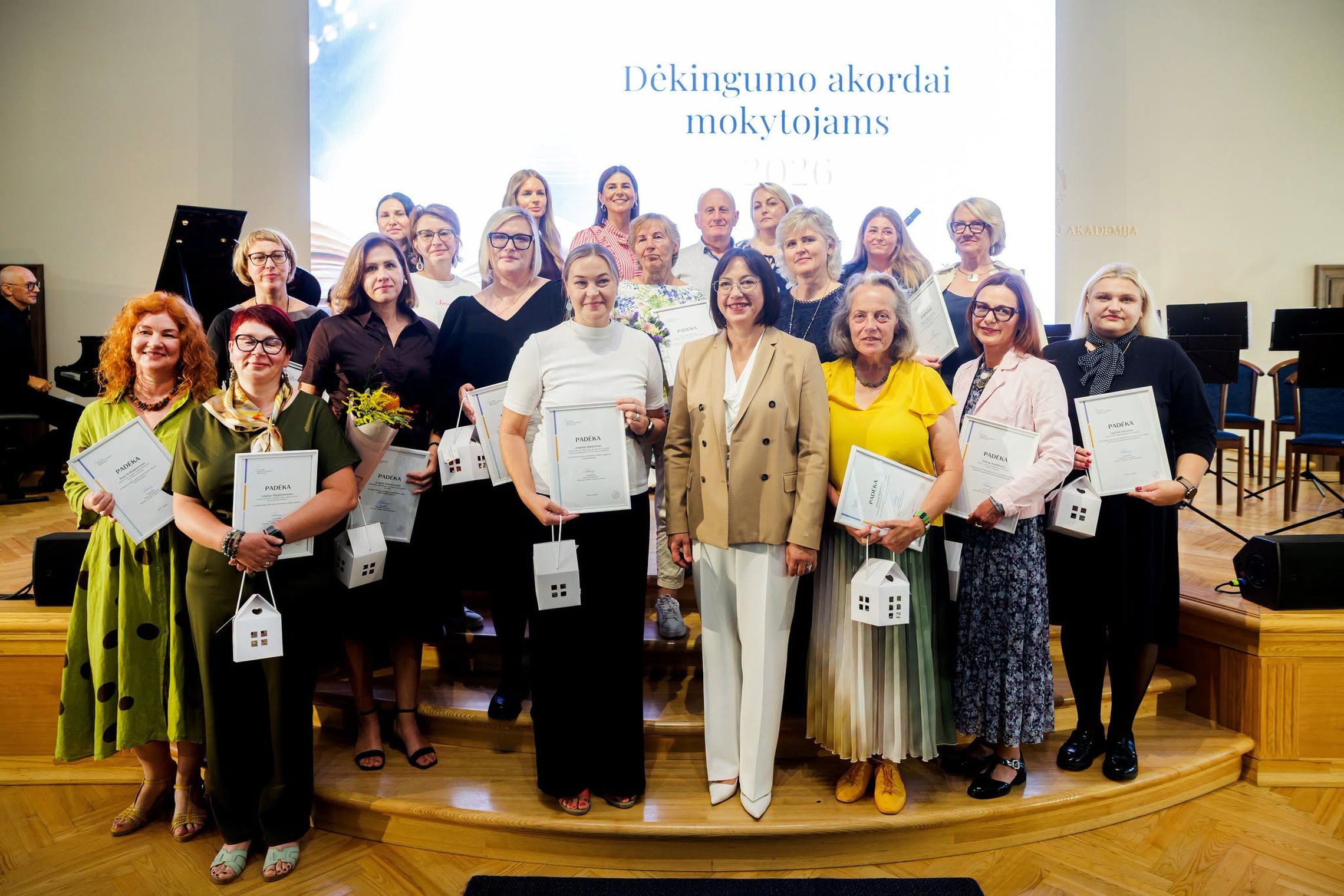 Ministerijos įsteigtų mokyklų mokytojams ir vadovams – šventinis renginys „Dėkingumo akordai“