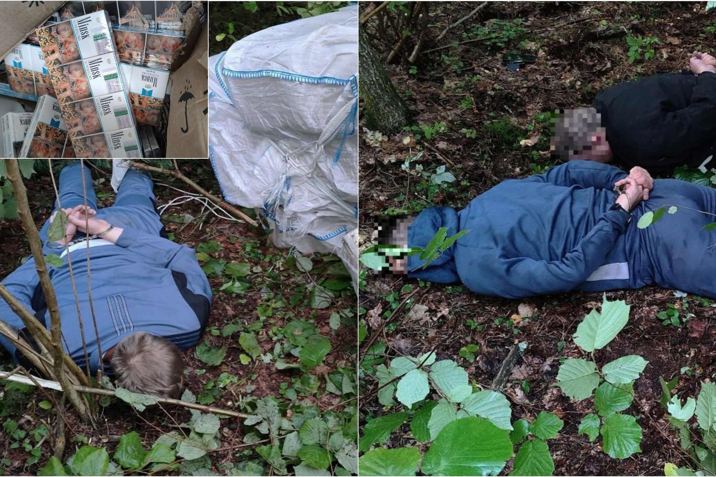 Į VSAT pareigūnų pasalą pateko trys alytiškiai, atvažiavę į mišką pasiimti oro balionais atskraidintų kontrabandinių cigarečių (video, foto)