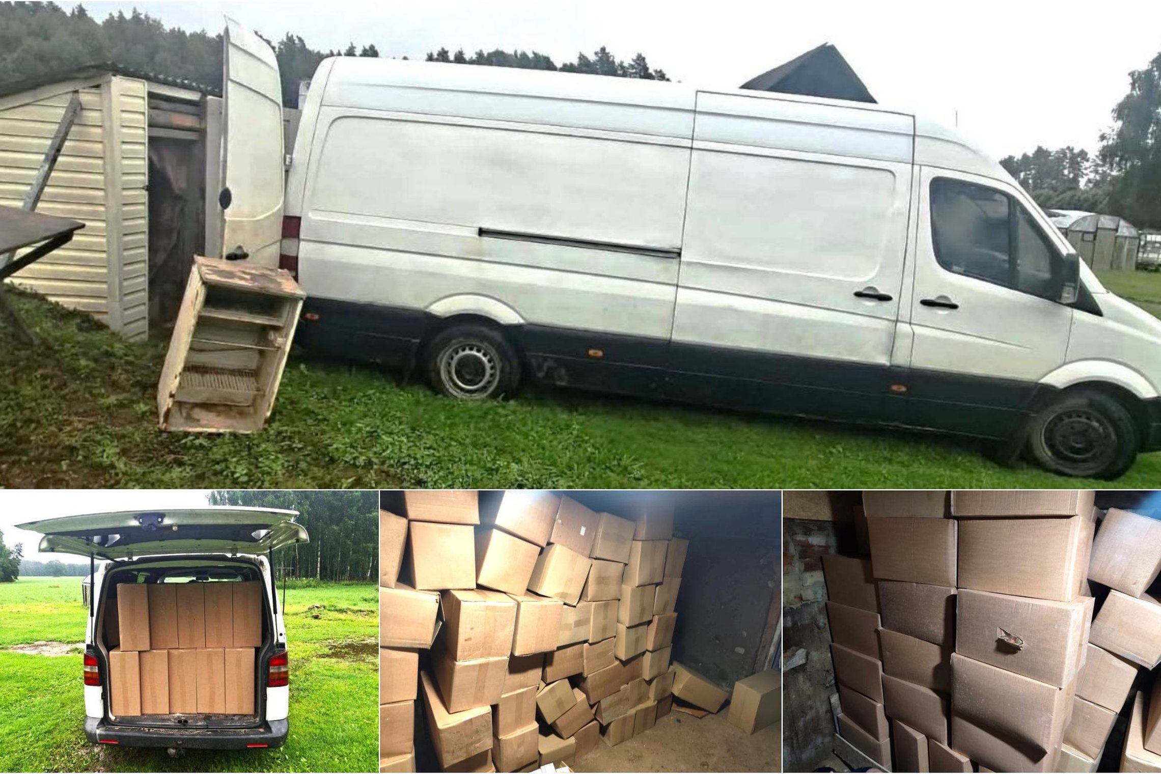 Kelmės rajone VSAT pareigūnai sučiupo tris kuršėniškius ir įspūdingą kiekį padirbtų cigarečių (foto)