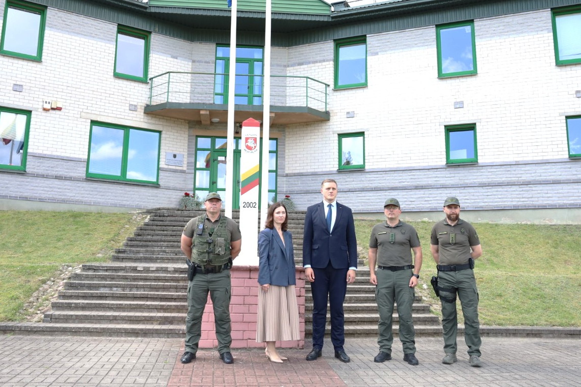 Latvijos vidaus reikalų ministras apsilankė Lietuvos ir Baltarusijos pasienyje (foto)