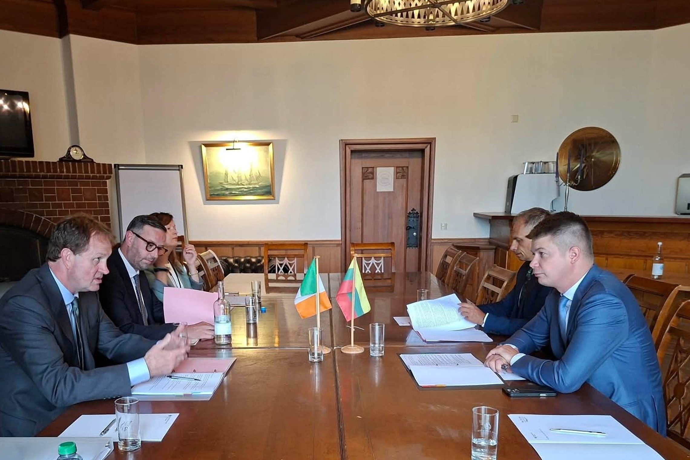 M. Katelynas su Airijos ministru aptarė regiono saugumą ir Lietuvos pirmininkavimą ES Tarybai