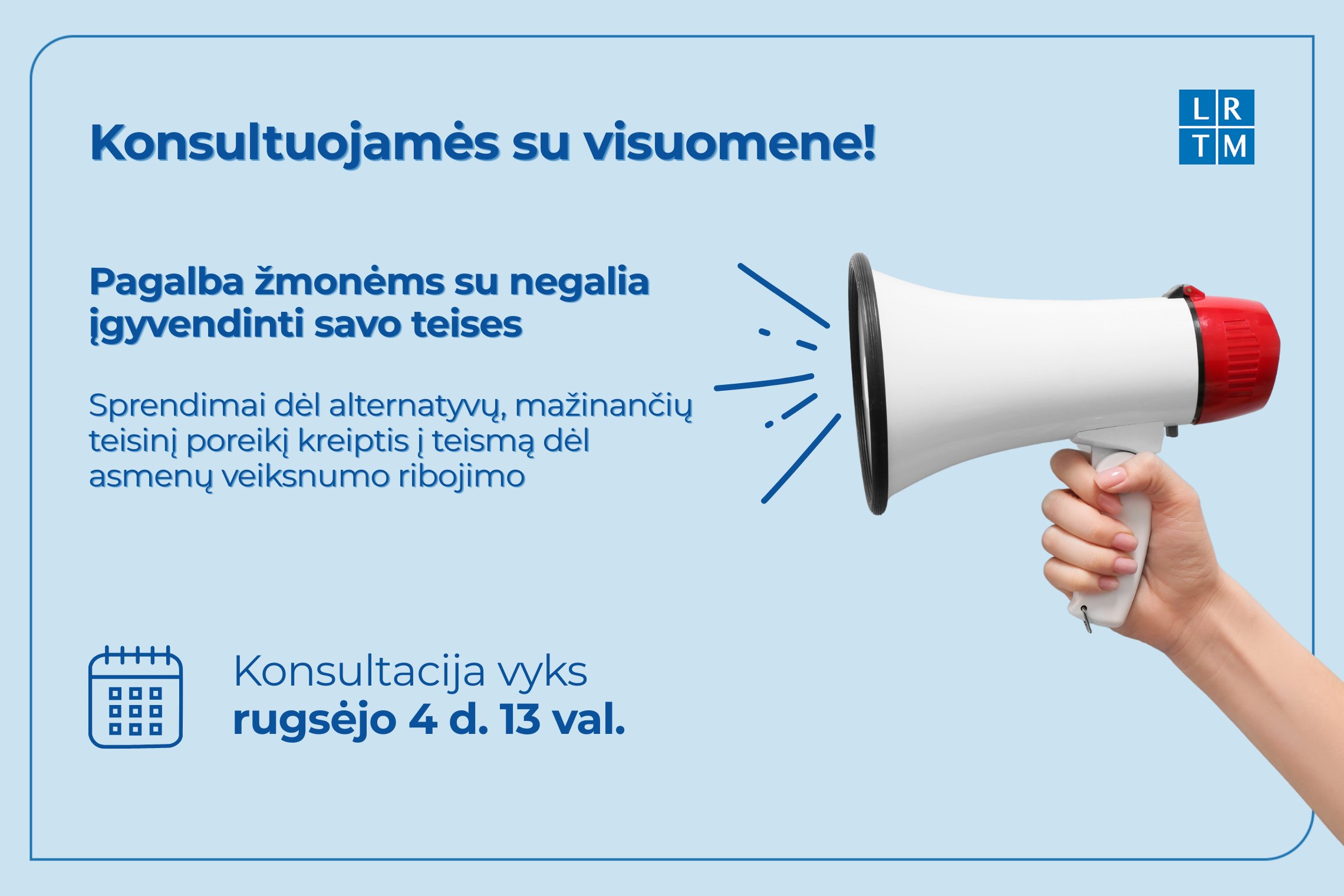 Ieškoma alternatyvų veiksnumo ribojimui: kviečiame į viešąją konsultaciją