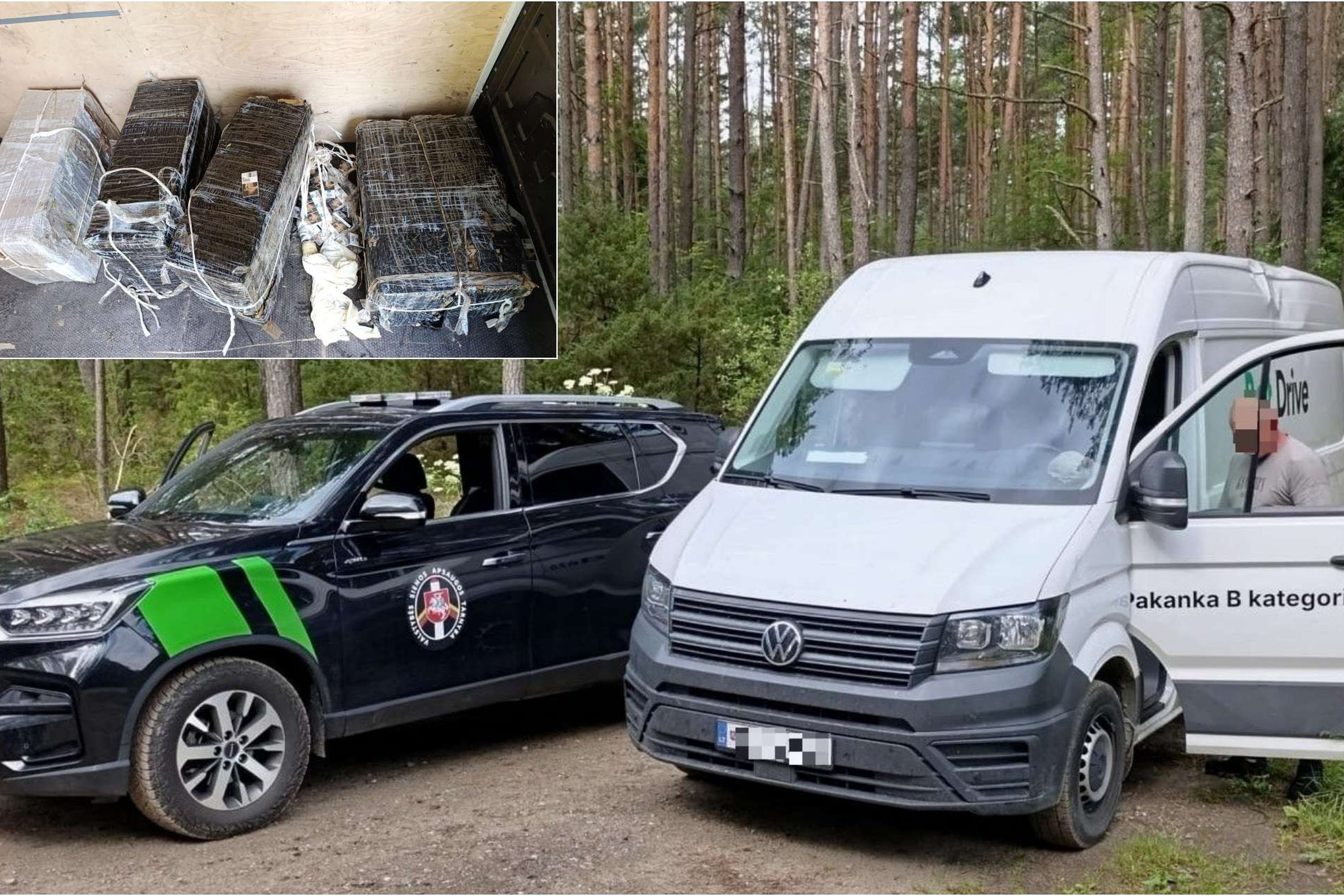 Išsigabenti iš Baltarusijos atskraidintų rūkalų vilniečiai nespėjo – sutrukdė pasieniečiai (foto)