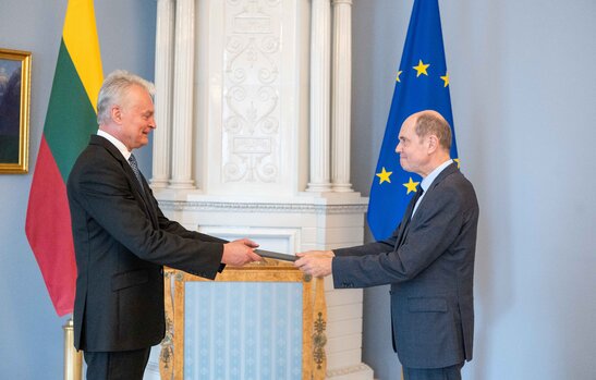 Prezidentas susitiko su Europos Komisijos atstovybės Lietuvoje vadovu