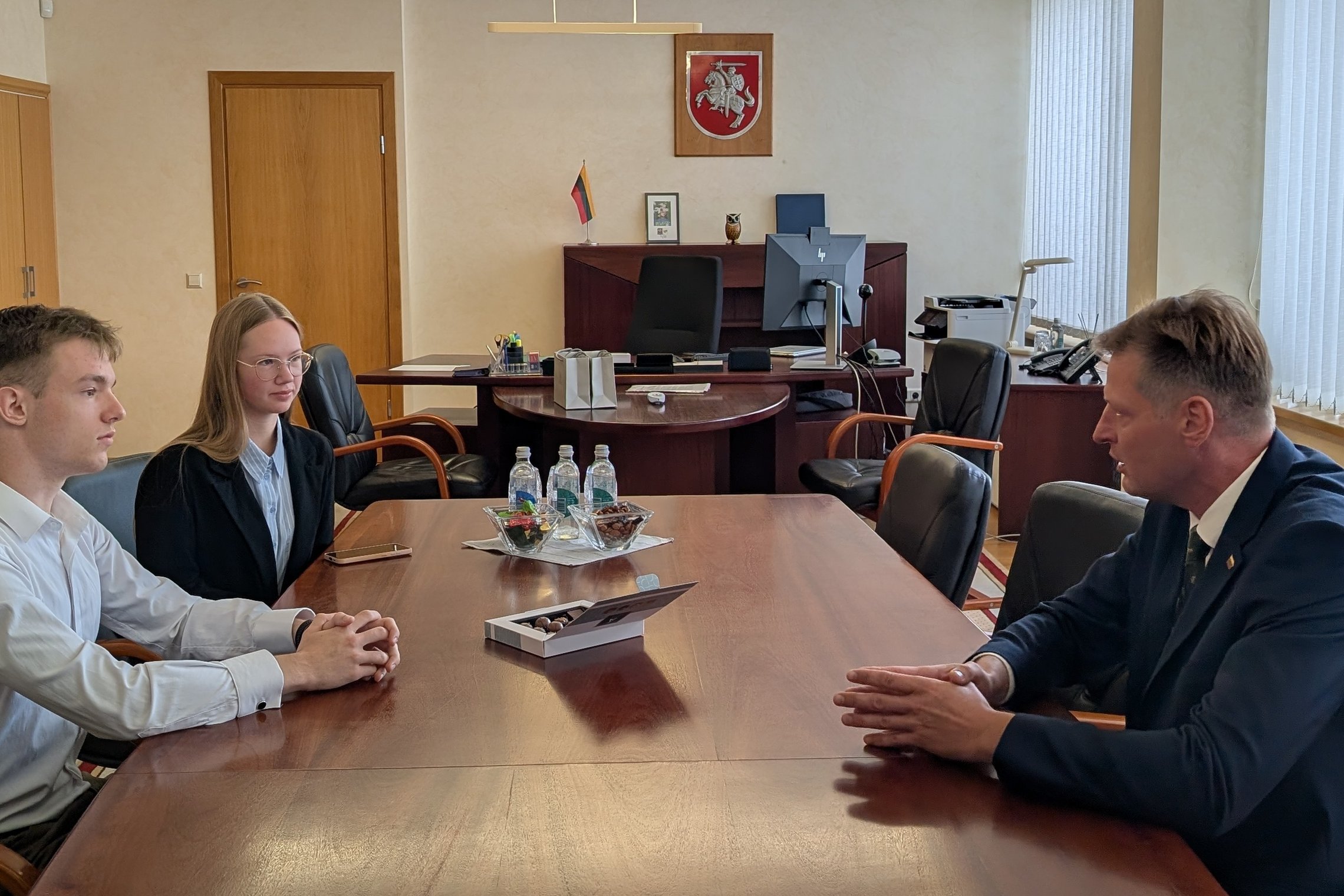 Valstybė jaunimo akimis: projekto „Moksleiviai į Vyriausybę“ dalyviai lankėsi Žemės ūkio ministerijoje