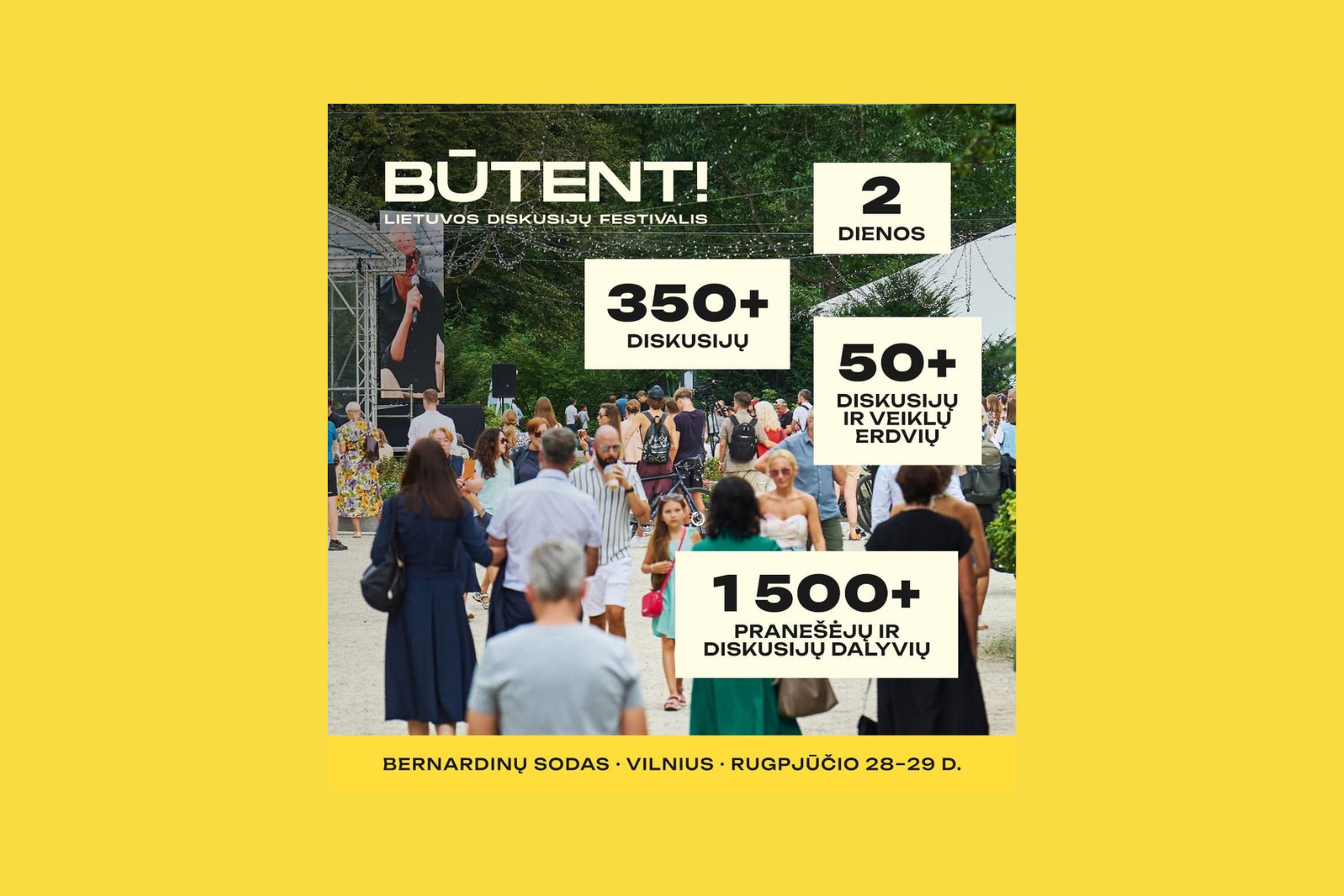 Susitikime diskusijų festivalyje „Būtent!“