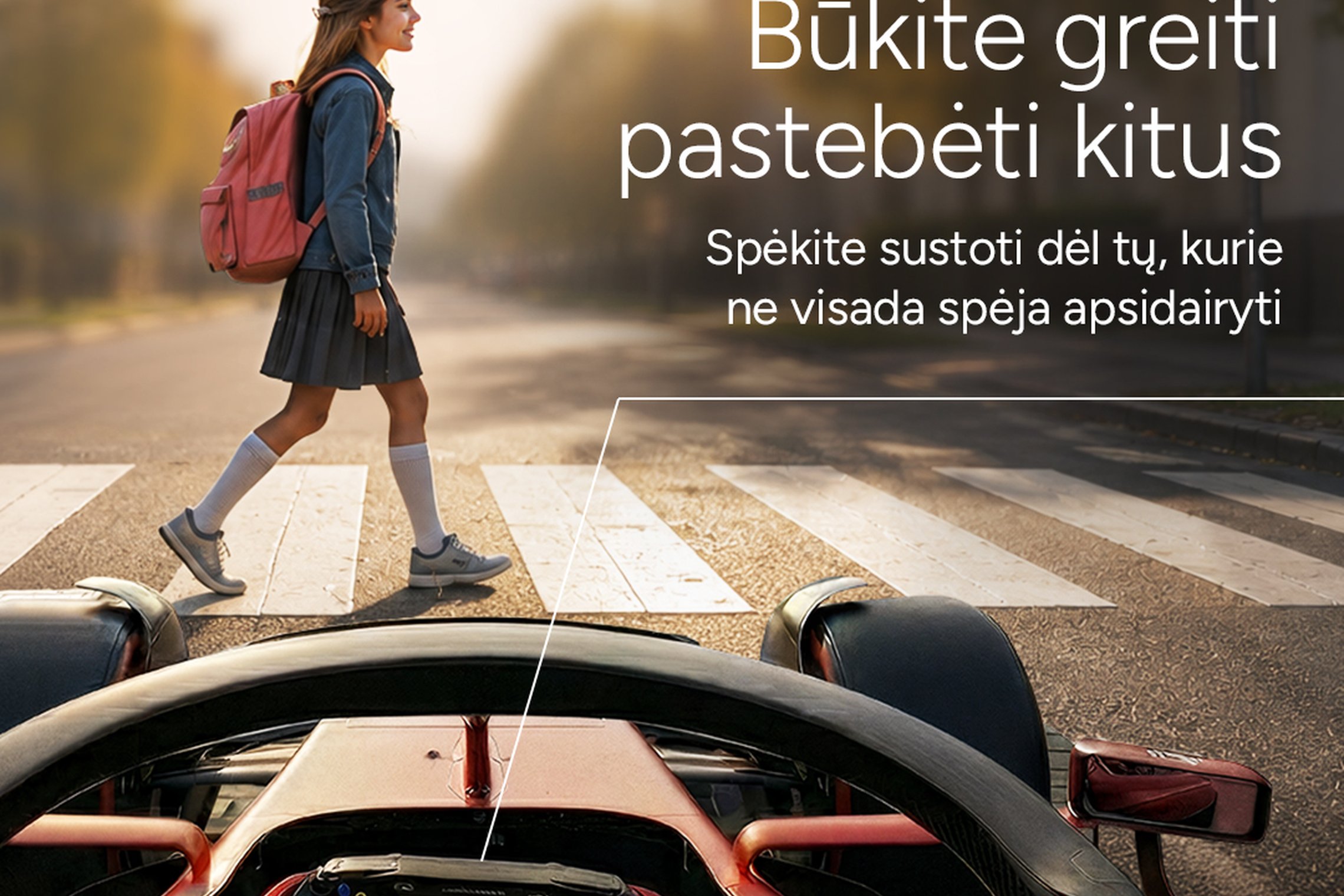 Artėjant rugsėjo 1-ajai vairuotojai kviečiami būti greiti pastebėti kitus
