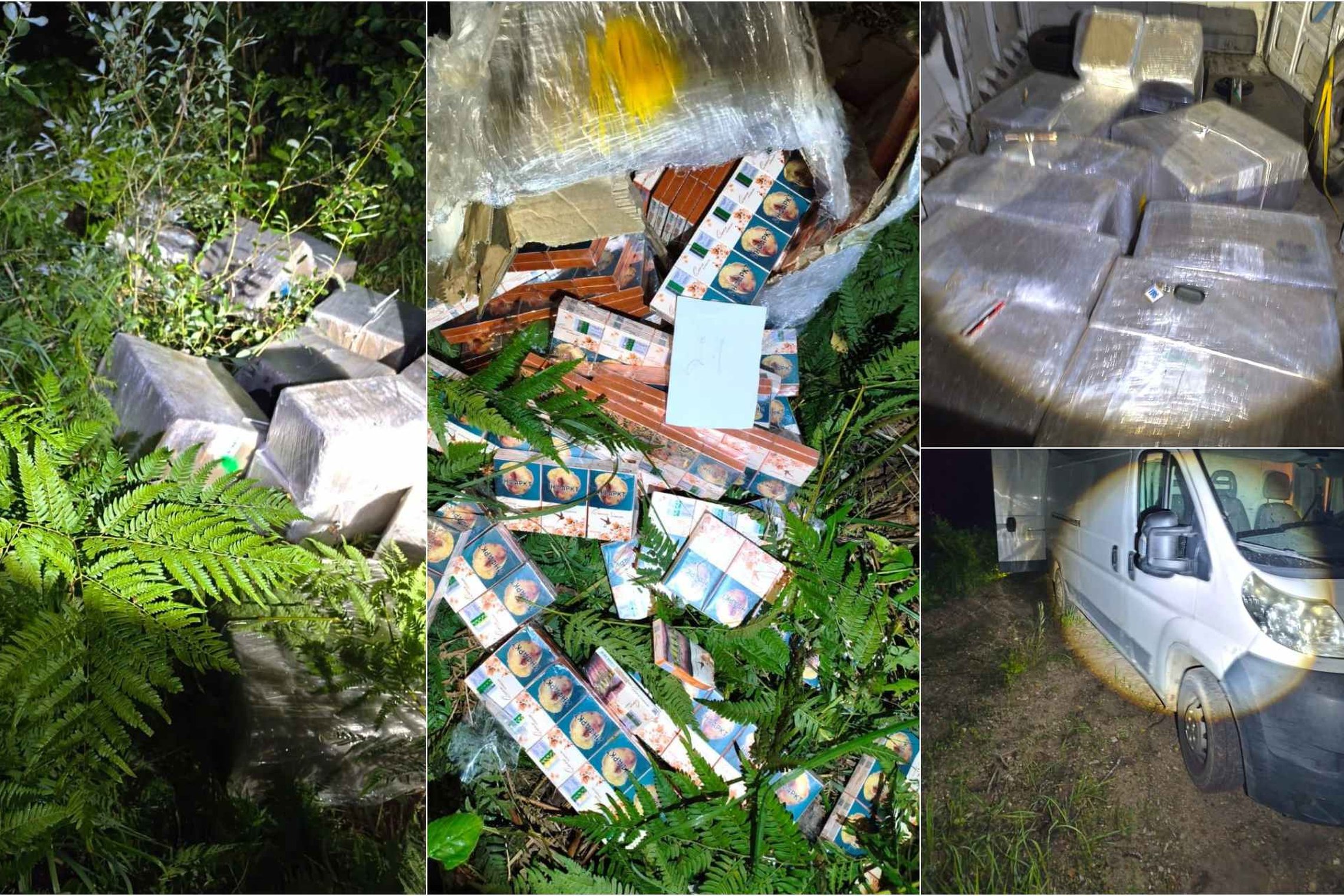 Su įkalčiais, baltarusiškais rūkalais, Švenčionių rajone sučiupti du kontrabandininkai (foto)