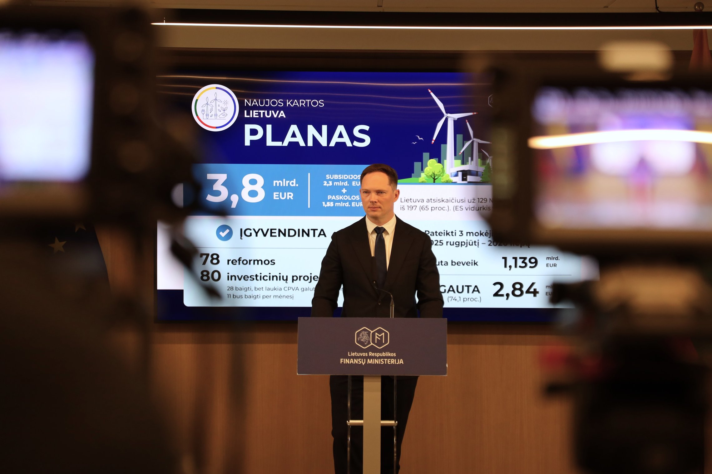 Finansų ministras: „Naujos kartos Lietuva“ plano įgyvendinimas įgavo gerą pagreitį