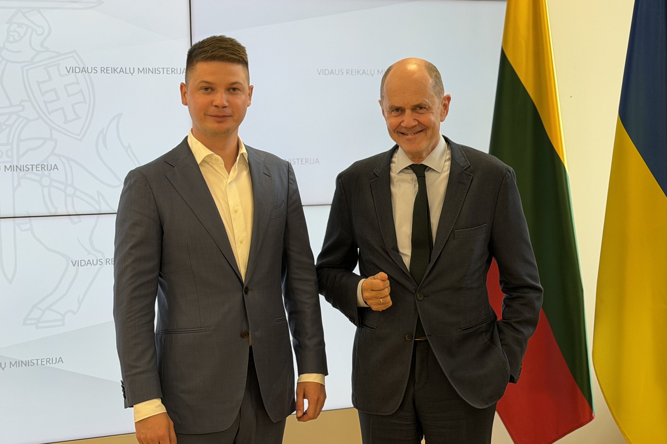 Ministras M. Katelynas su EK atstovybės Lietuvoje vadovu aptarė pasirengimą pirmininkauti ES Tarybai