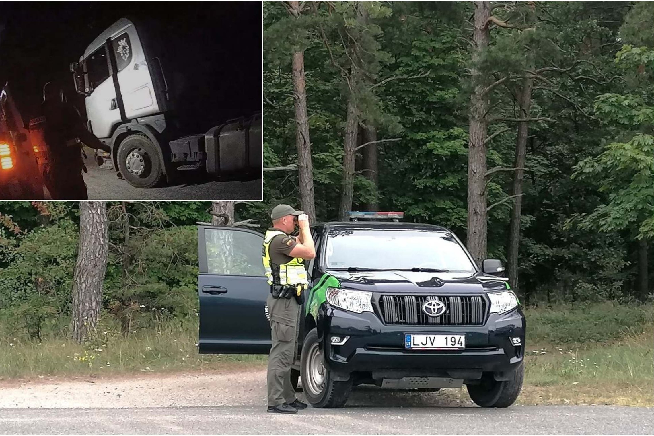 Iš Latvijos sunkiasvorį automobilį atvairavęs tos šalies gyventojas pripūtė 2,16 promilės alkoholio (foto)