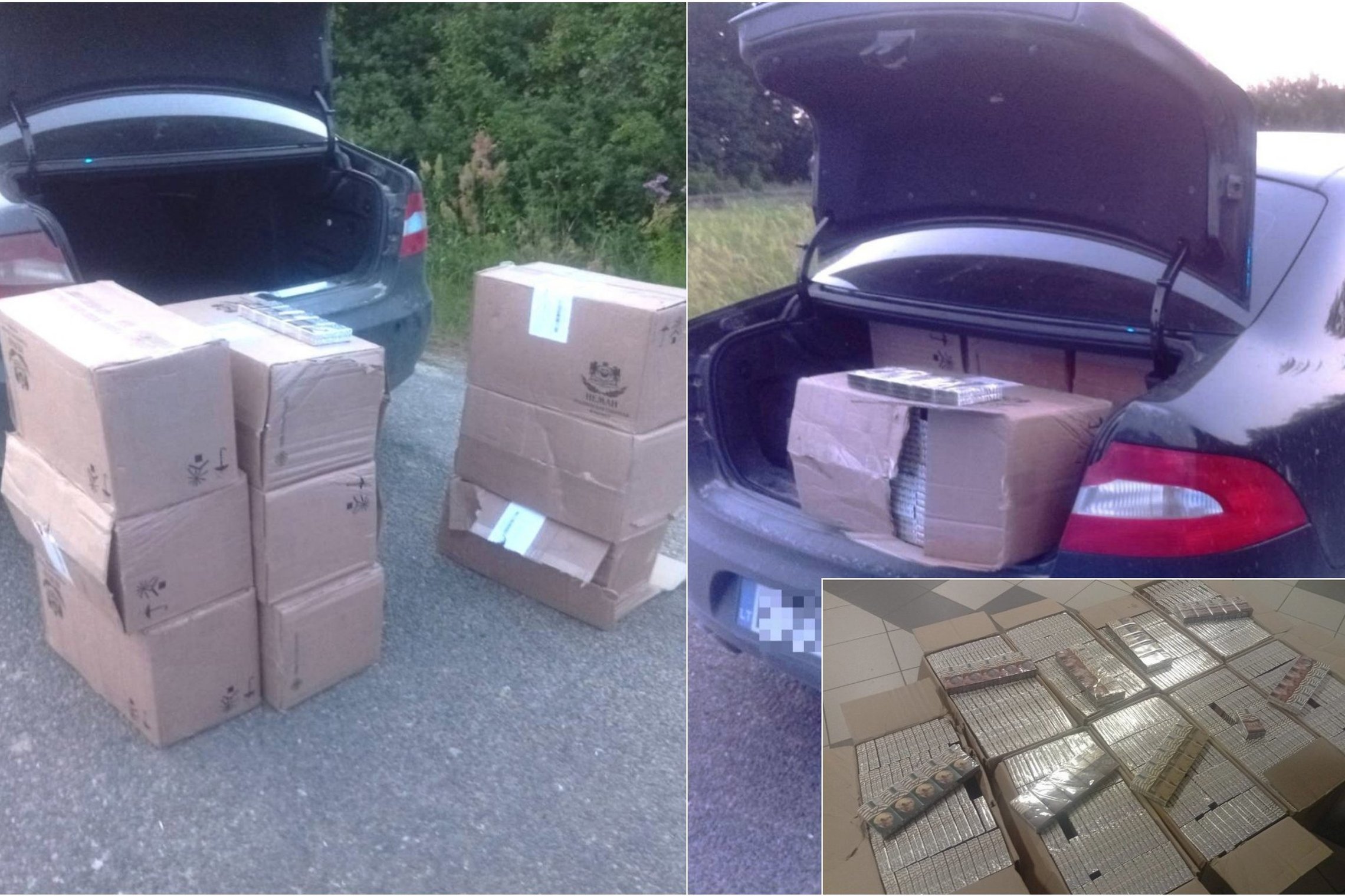 Vilniečio škodoje – beveik 25 tūkst. eurų vertės baltarusiškų cigarečių krovinys (foto)