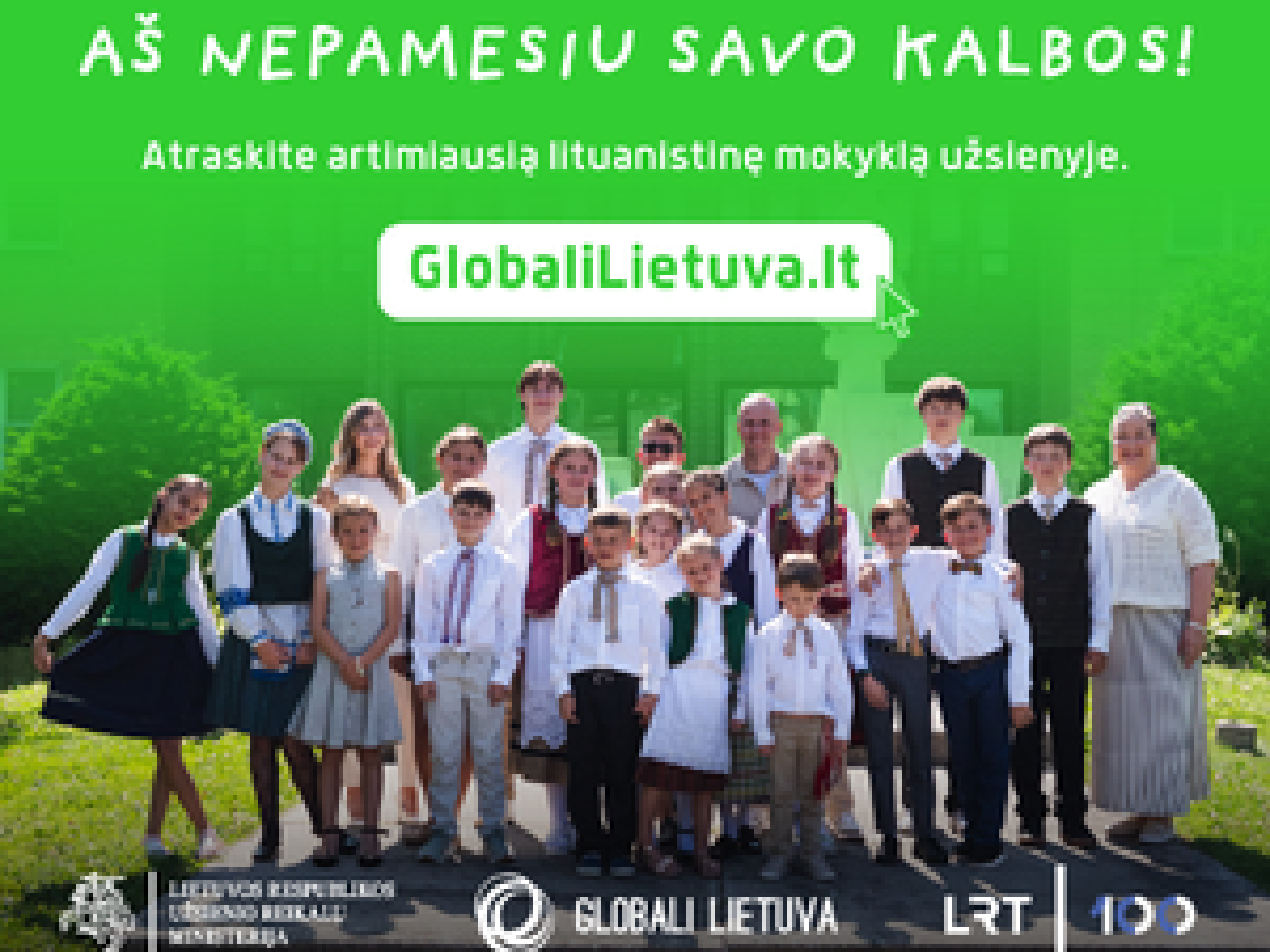 Startuoja kampanija „Aš nepamesiu savo kalbos“: pasaulio lietuvių šeimos kviečiamos rinktis lituanistinį švietimą