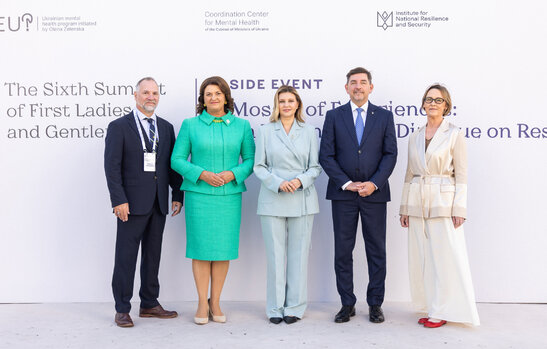 Pirmoji ponia Kijeve kartu su Olena Zelenska atidarė mokslinę konferenciją apie atsparumą