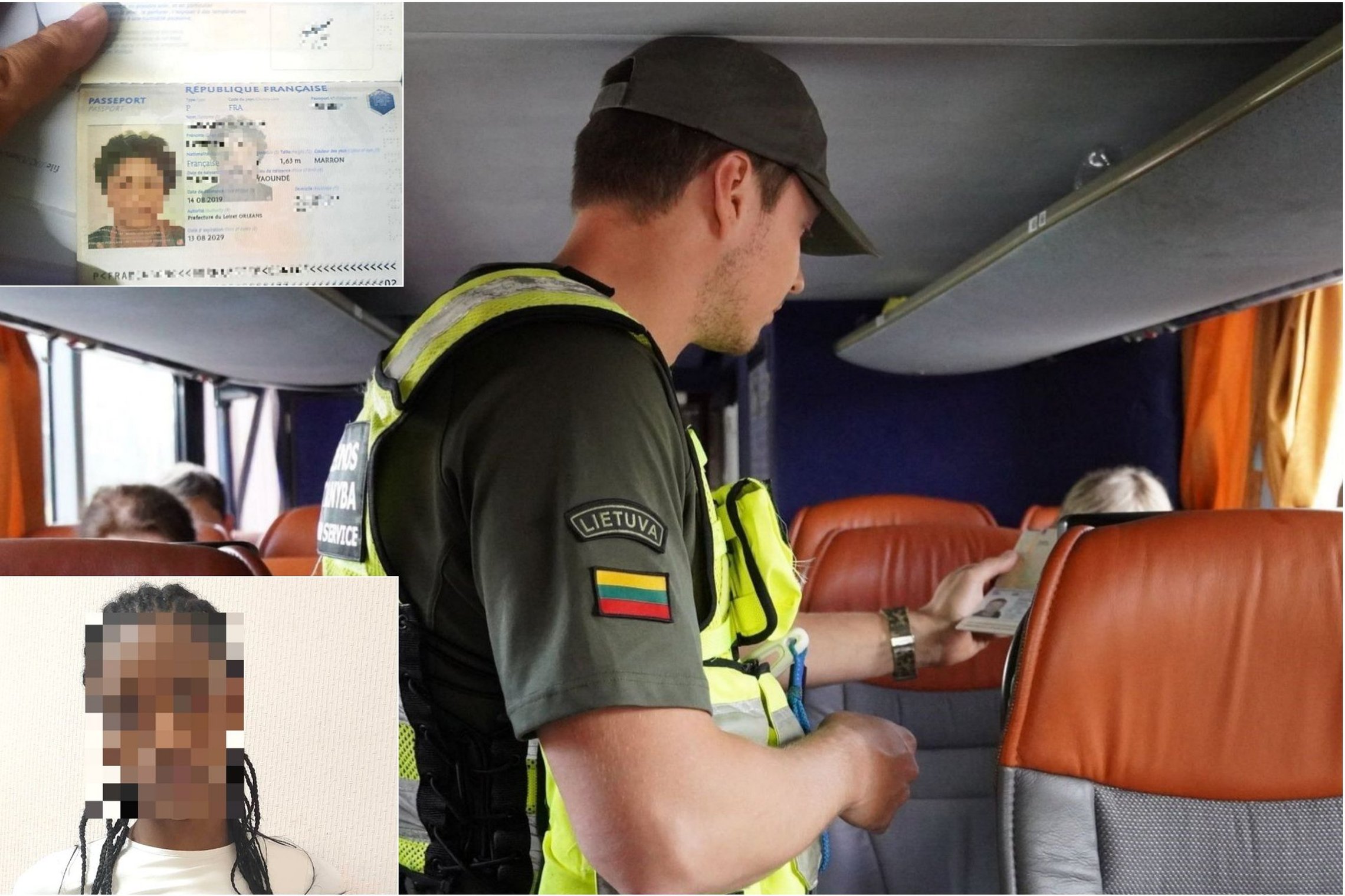Iš autobuso, važiuojančio į Vokietiją, VSAT pareigūnai išlaipino prancūze apsimesti mėginusią afrikietę (foto)