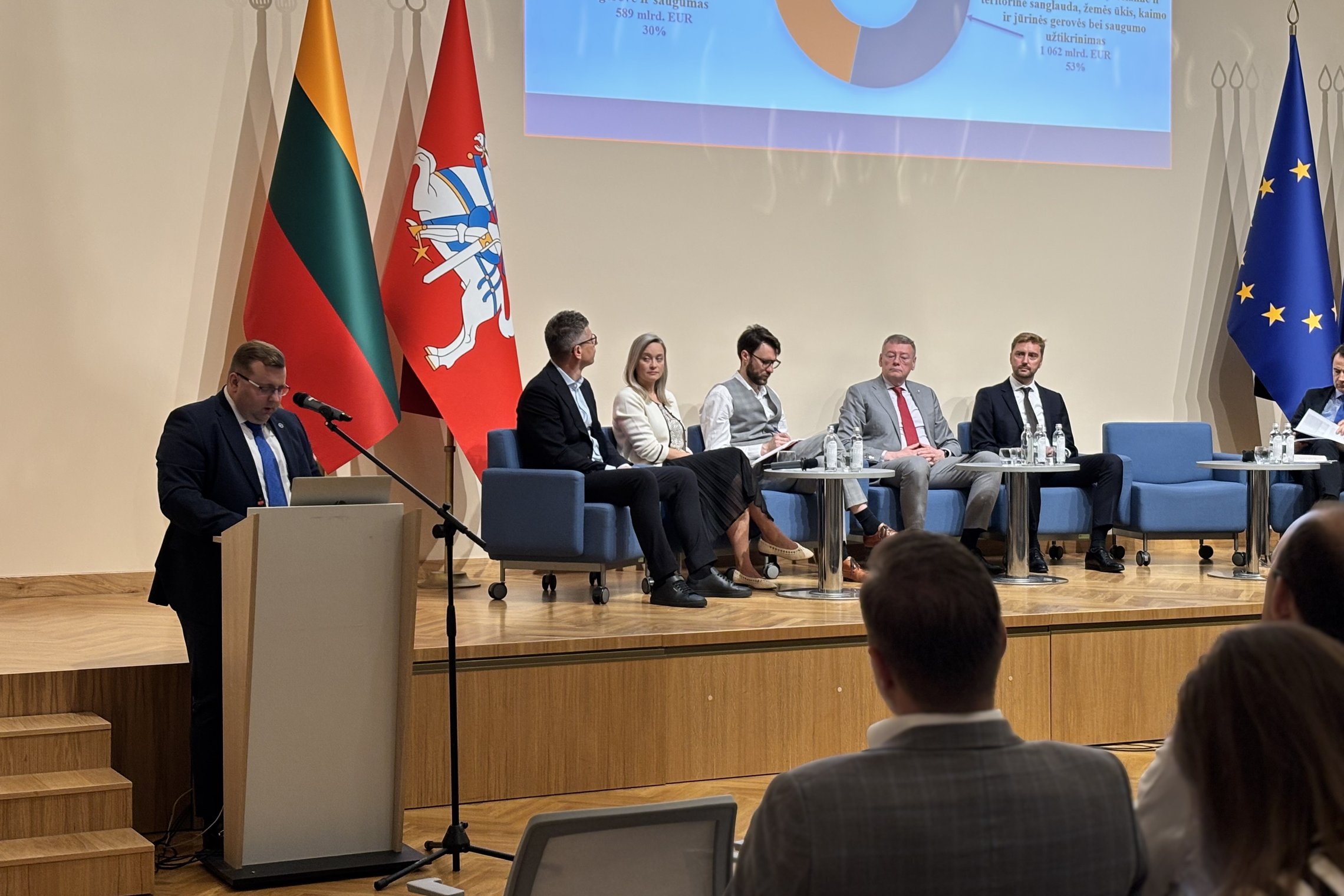Finansų viceministras konferencijoje: „Lietuvai pirmininkaujant ES Tarybai vienas svarbiausių prioritetų bus ES konkurencingumo didinimas“