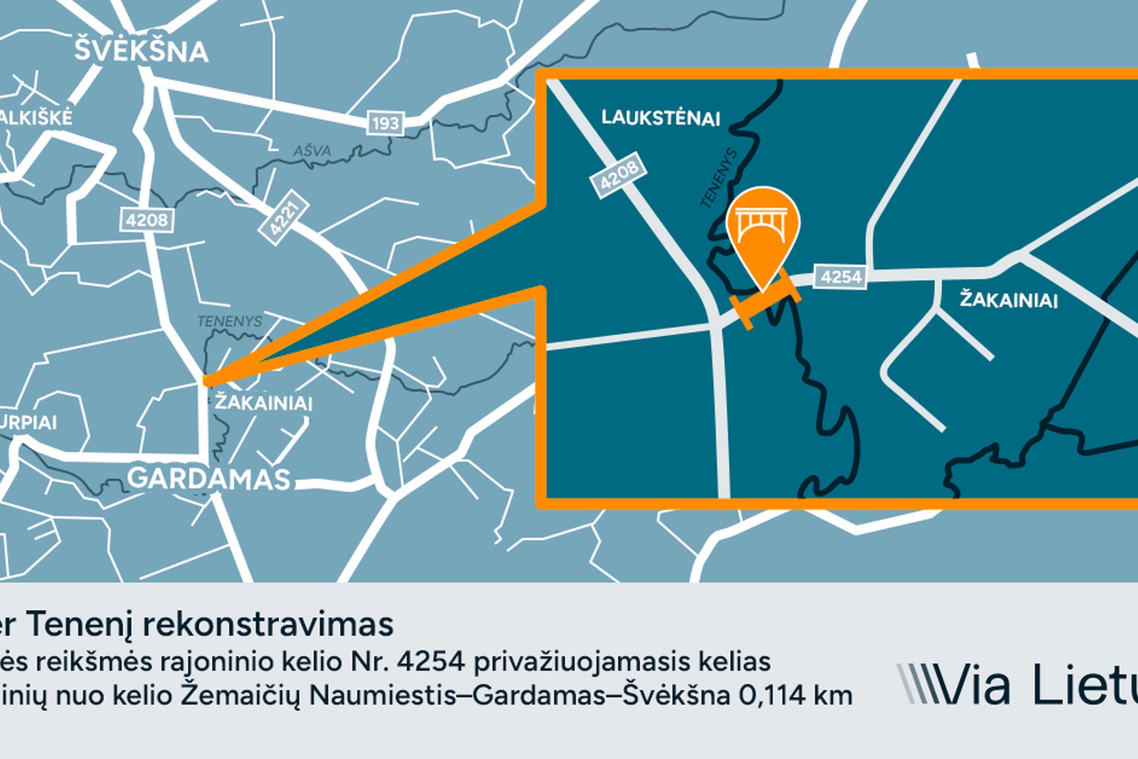 Pradedama tilto per Tenenį rekonstrukcija Šilutės rajone