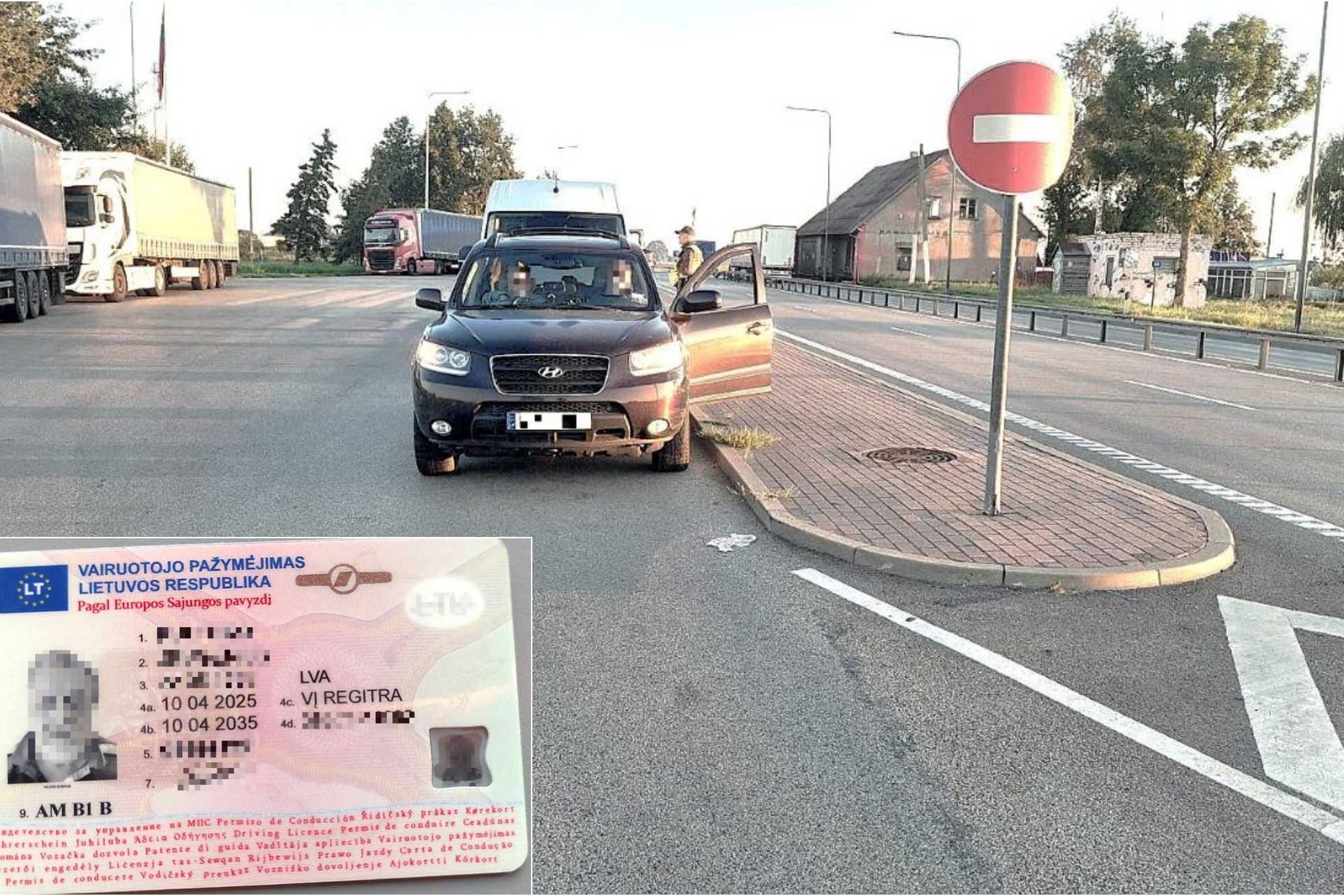 Prisivairavo: pasieniečiai demaskavo Latvijos pilietį su padirbtu lietuvišku dokumentu (foto)