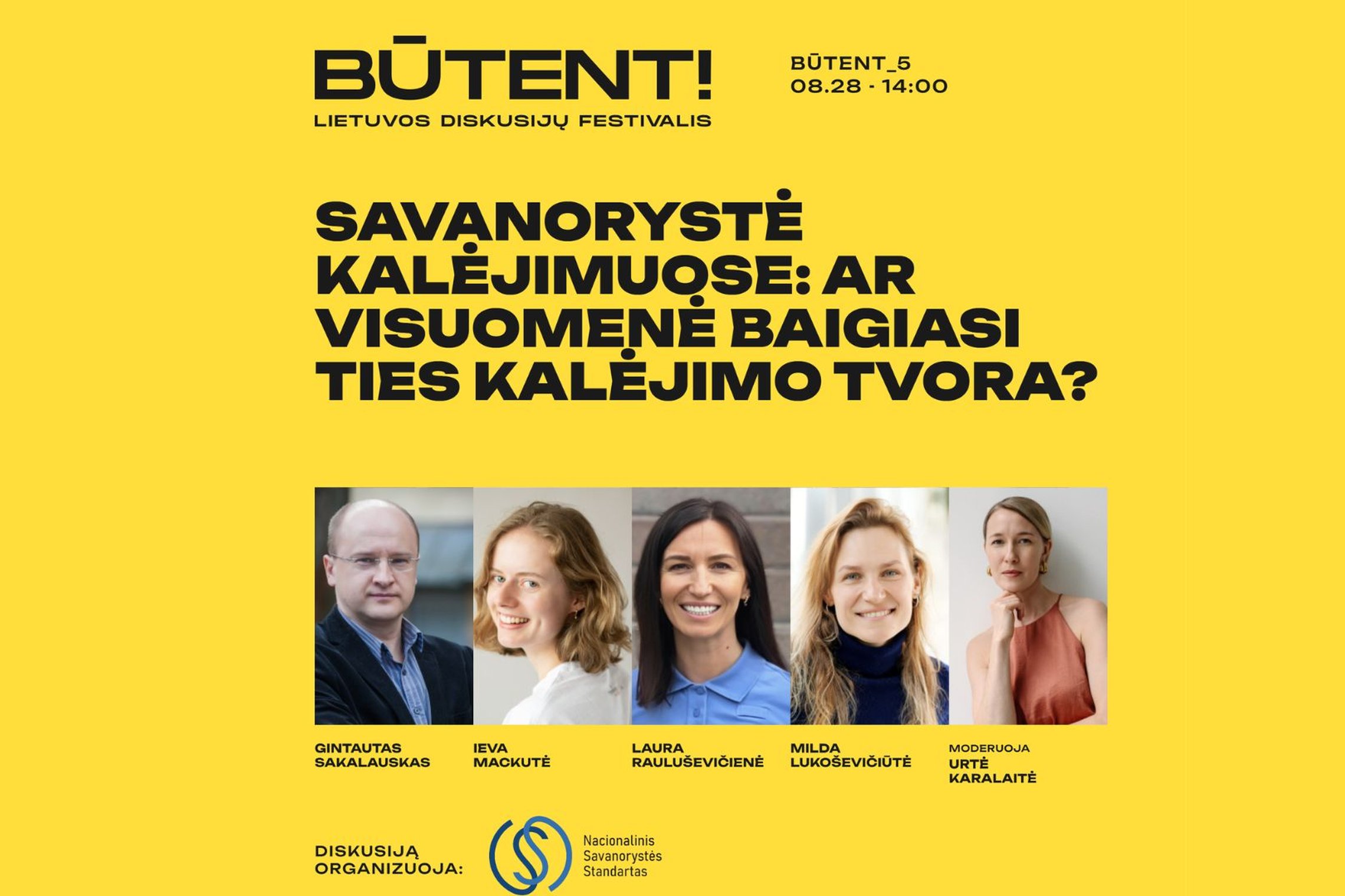 Diskusijų festivalyje „BŪTENT!“: „Savanorystė kalėjimuose: ar visuomenė baigiasi ties kalėjimo tvora?“