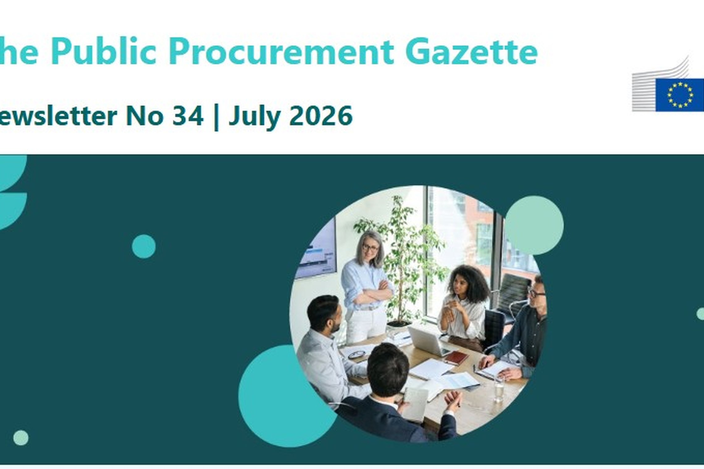 EK naujienlaiškio „The Public Procurement Gazette“ 34-asis numeris