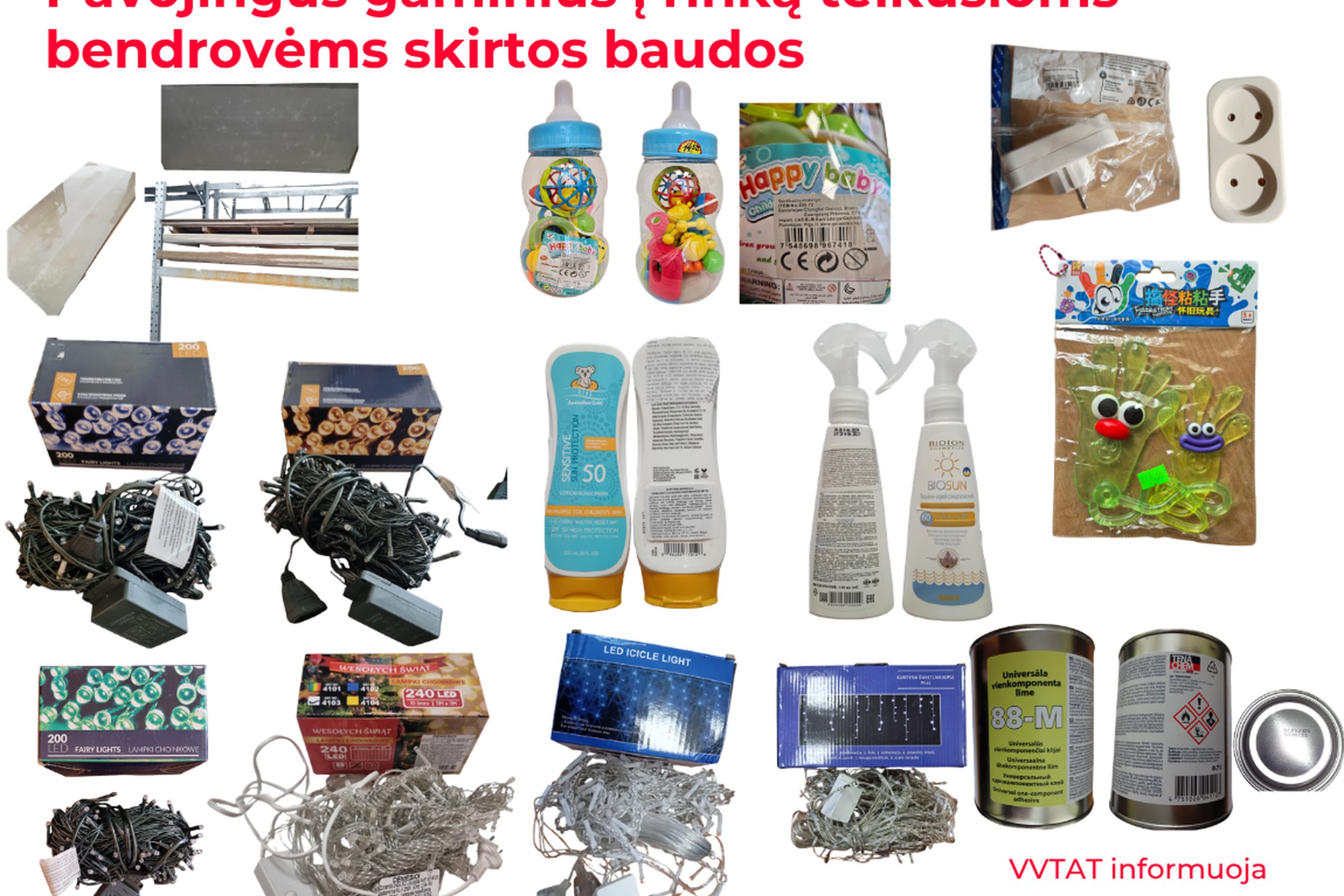 Pavojingus gaminius į rinką teikusioms bendrovėms skirtos baudos
