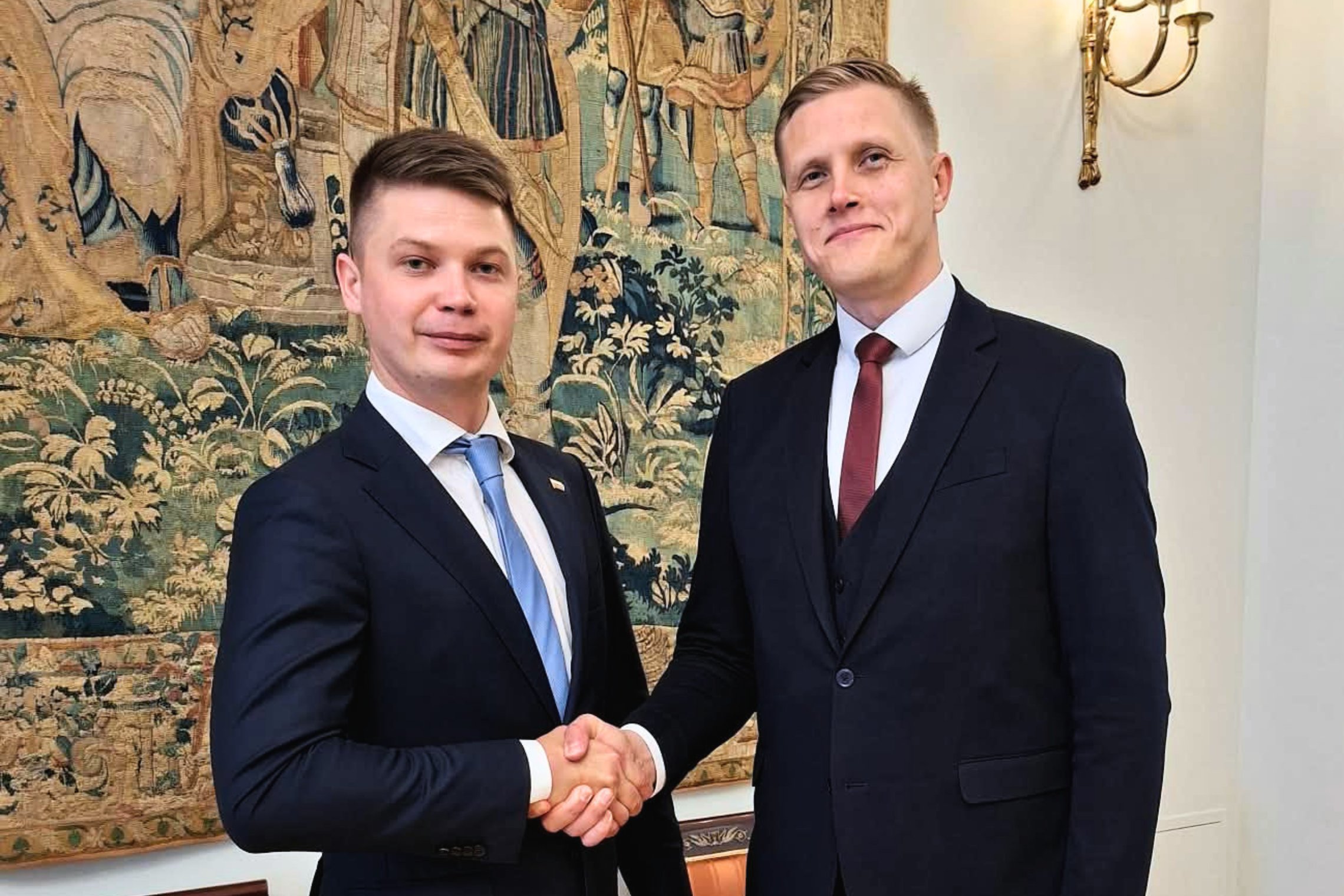 Ministras M. Katelynas su Latvijos vidaus reikalų ministru aptarė sienų saugumą ir kovą su neteisėta migracija