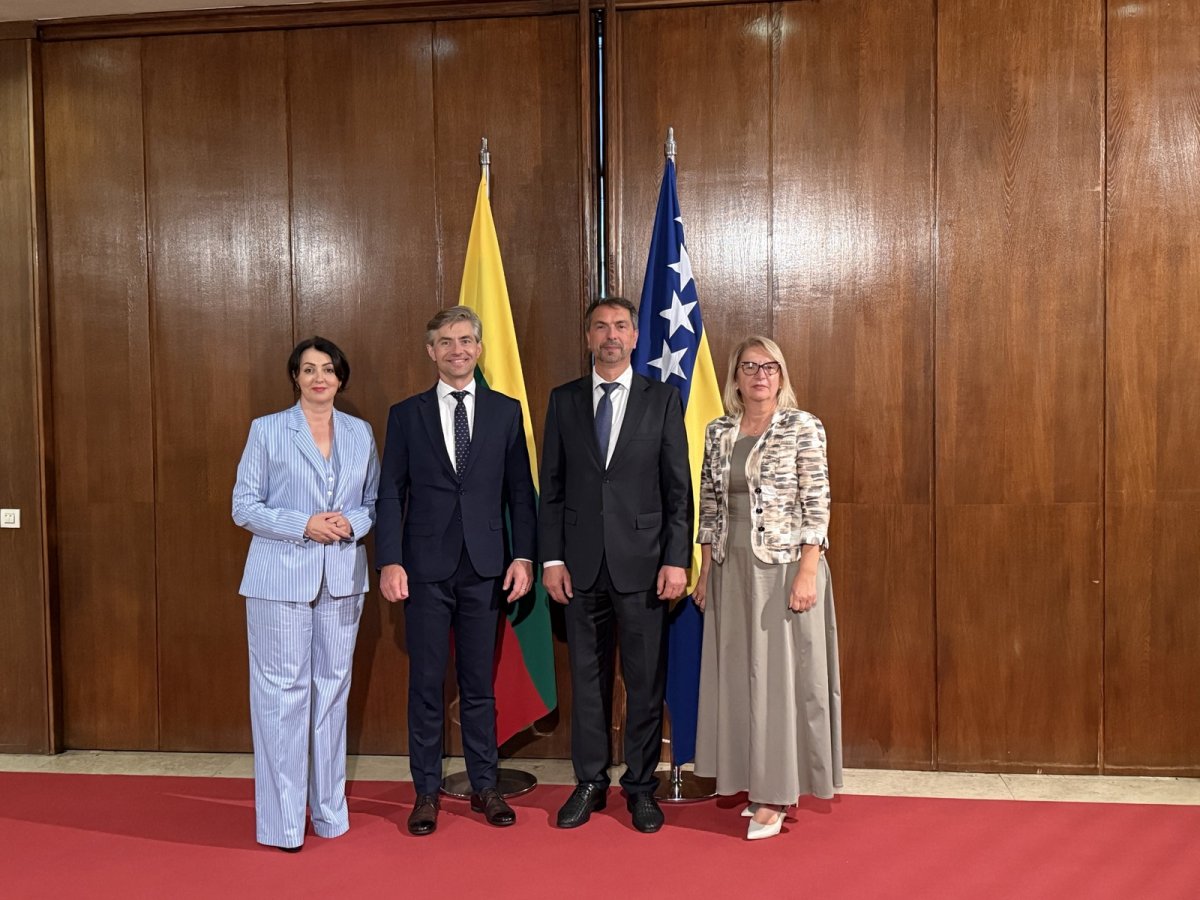 K. Budrys susitiko su Bosnijos ir Hercegovinos Prezidentūros pirmininku ir Parlamento nariais
