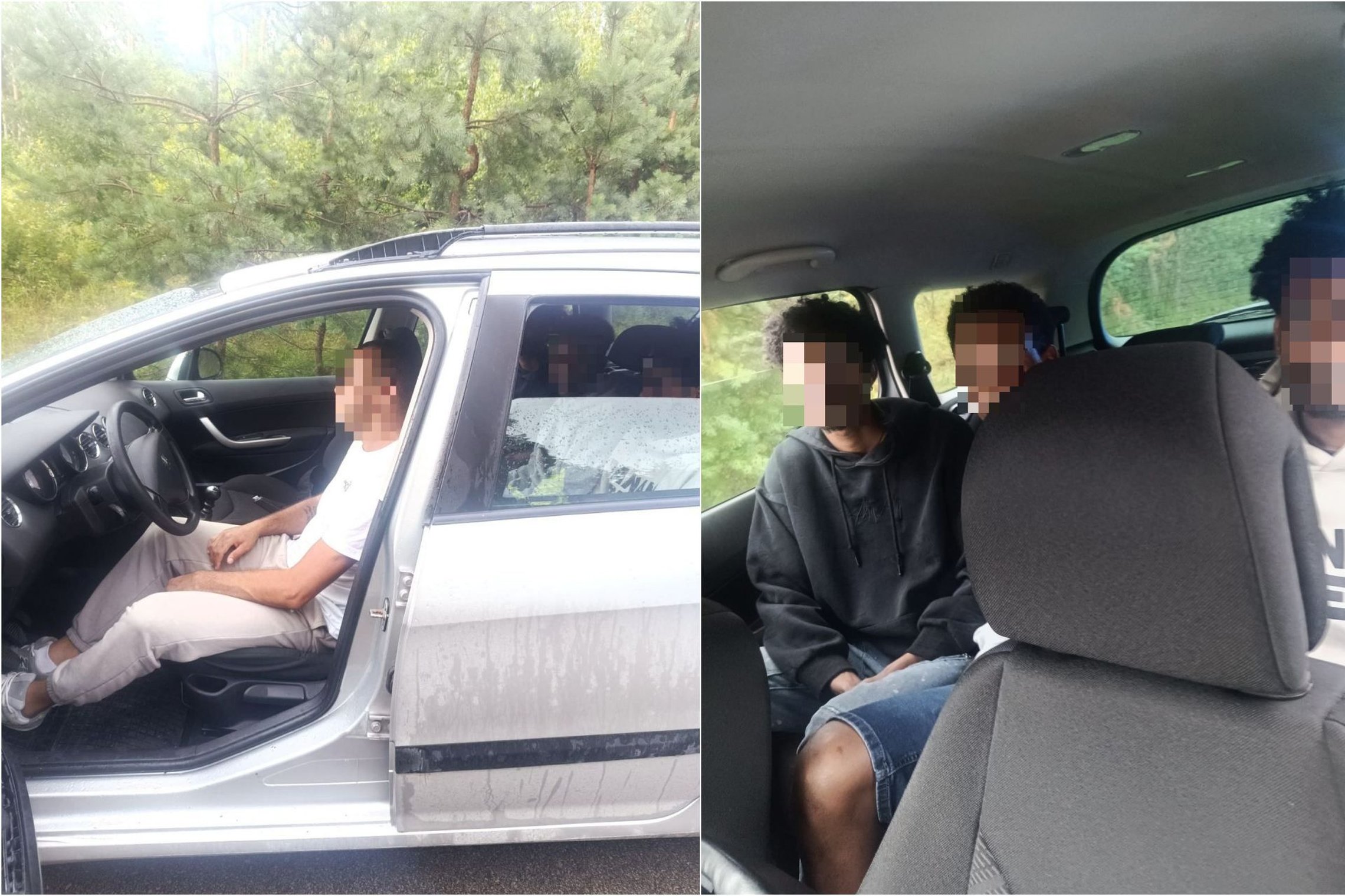 Pasieniečiai sučiupo tris neteisėtus migrantus į Lenkiją vežusį ukrainietį (foto)
