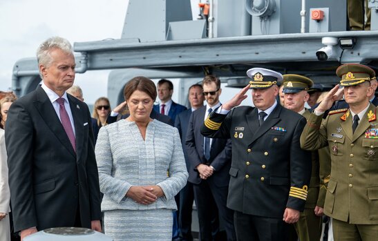 Prezidentas pagerbė žuvusiuosius jūroje