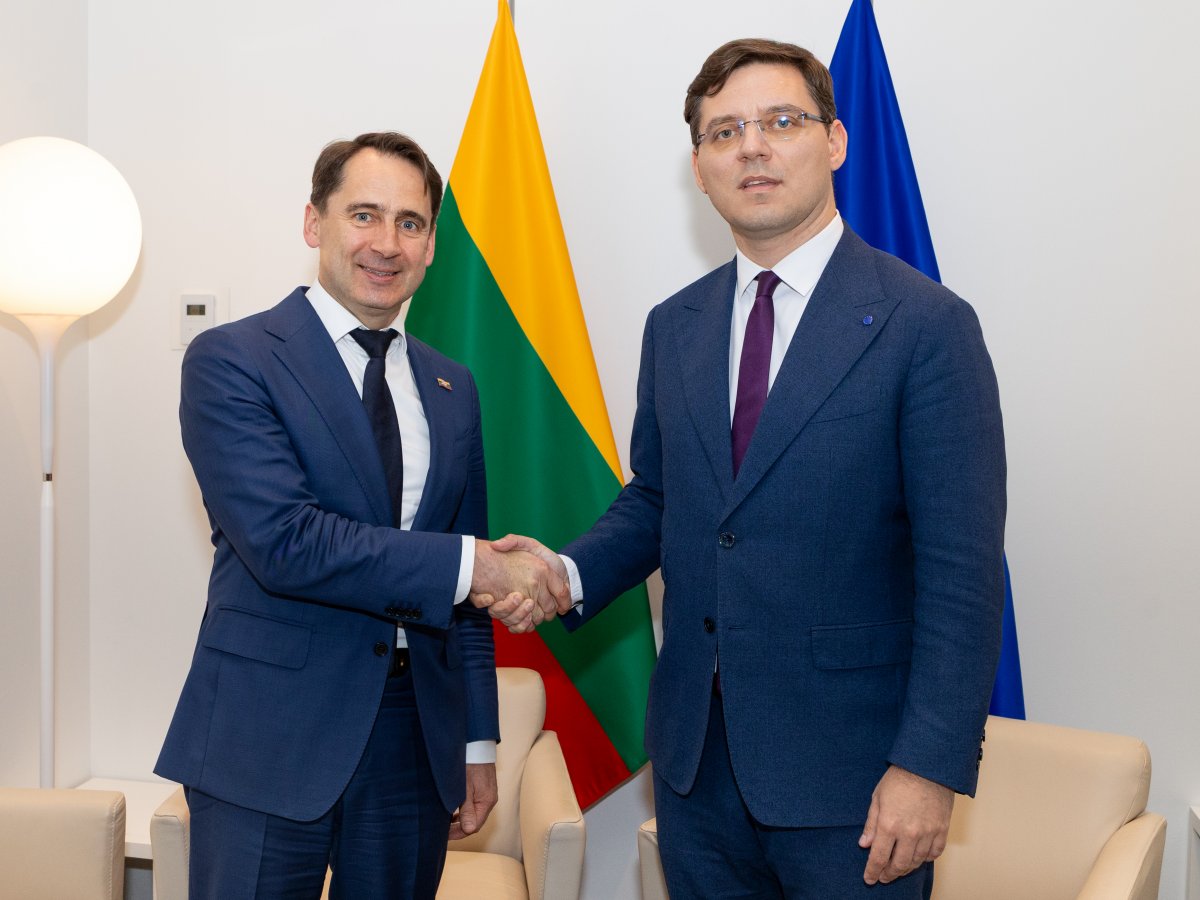 Viceministras S. Mitkus susitikime su EP vicepirmininku: demokratinių vertybių išsaugojimas, saugumas ir ekonominis augimas – Europos atsparumo pagrindas